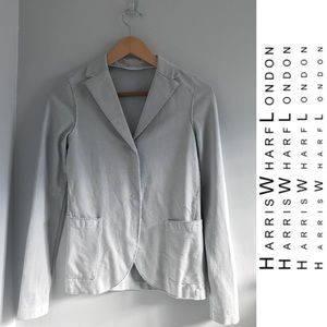 Harris Wharf London Cotton Blazer in Light Gray • 2